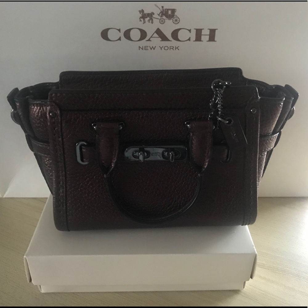 Mini Coach Bronze Metallic Bag